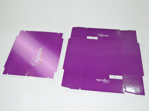 紫色折叠鞋盒